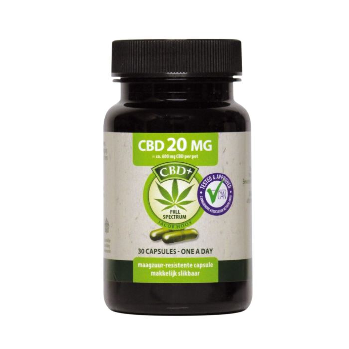 CBD Kapseln (Jacob Hooy) 4% 20 mg 60 Kapseln main product photo
