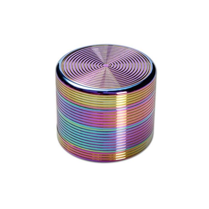 Metall Grinder Öl Farbe Gerippt 4 Teile (Black Leaf) 50 mm main product photo