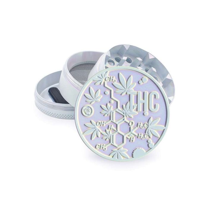 Aluminium Grinder 4 teile | THC-Molekül (Fire-Flow) 50 mm main product photo