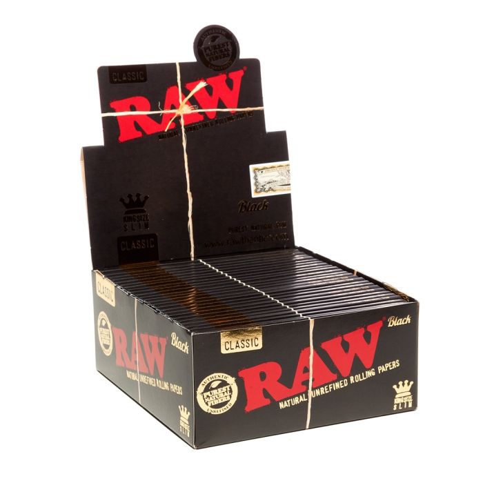 RAW Black Rolling Paper | King-Size Slim main product photo