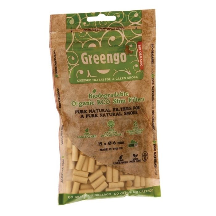 Slim Tips / Filter-Tips Organic (Greengo) 15 mm main product photo