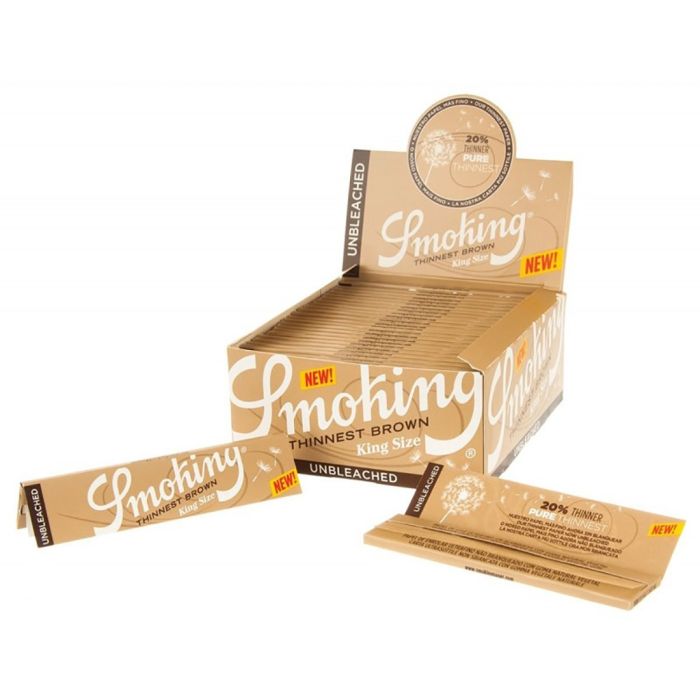 Smoking Brown Thinnest Papers | King-Size Slim main product photo