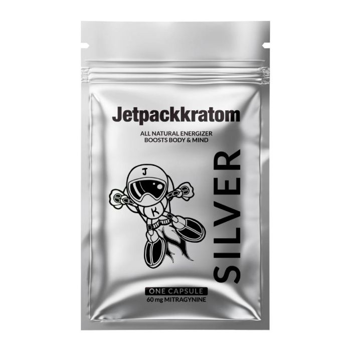 Kratom Kapseln Silver (Jetpackkratom) 60 mg main product photo
