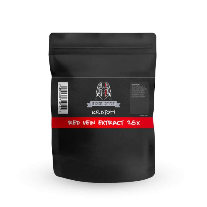 Kratom Extrakt 25X Red Vein (Indian Spirit) 5 Gramm main product photo