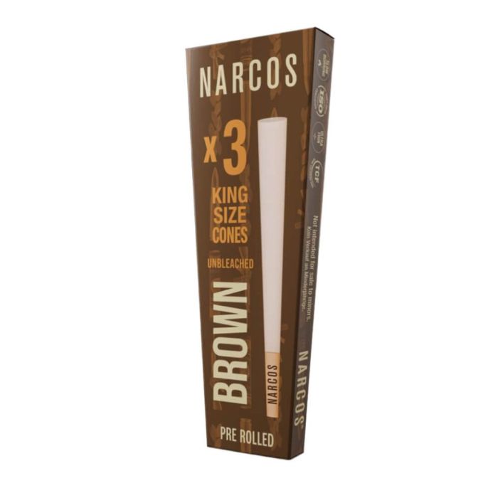 Narcos King Size Cones Brown Edition 3 Stück main product photo