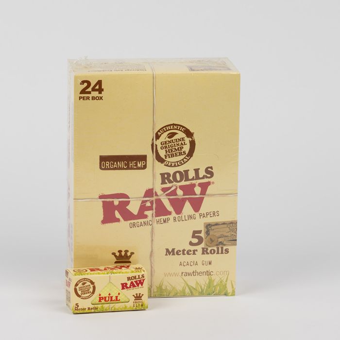 RAW Organic Hemp Rolls 5 meter | King-Size Slim main product photo