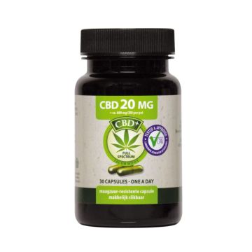 CBD Kapseln (Jacob Hooy) 4% 20 mg 60 Kapseln