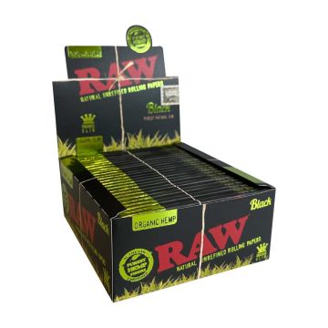 RAW Black Organic Papers | King-Size Slim