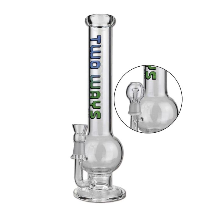 Glas Weed & Dab Bong  Two Ways (Black Leaf)