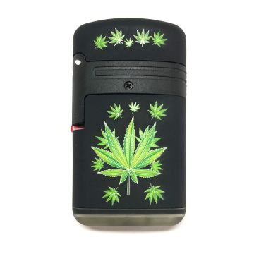 Sturmfeuerzeug Cannabisblatt | Double Jet (Easy Torch)