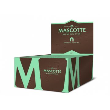 Mascotte Brown Papers & Tips | King-Size Slim Magnet