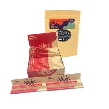 Dutch-Headshop Box Ungebleichte King-Size Slim Papers & Slim Aktivkohlefilter