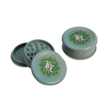 Hanf Grinder 3 Teile Bio (Black Leaf) 60 mm
