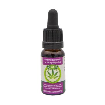 CBD Öl+ mit Vitamin D3 (Jacob Hooy) 5% 10 ml