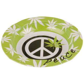 Metall Aschenbecher - Peace (130 mm)