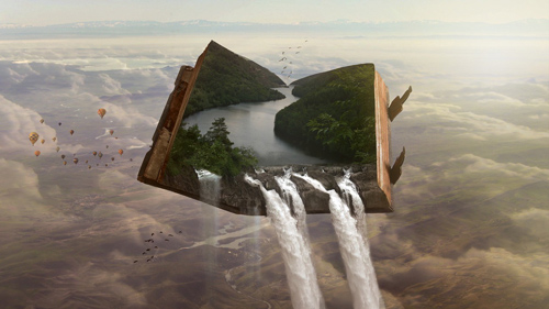 /lucide-dromen-boek-waterval